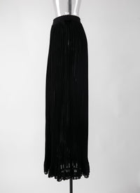 Jupe longue Falbalas - Noir