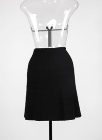 Knitted Pagoda skirt - Black