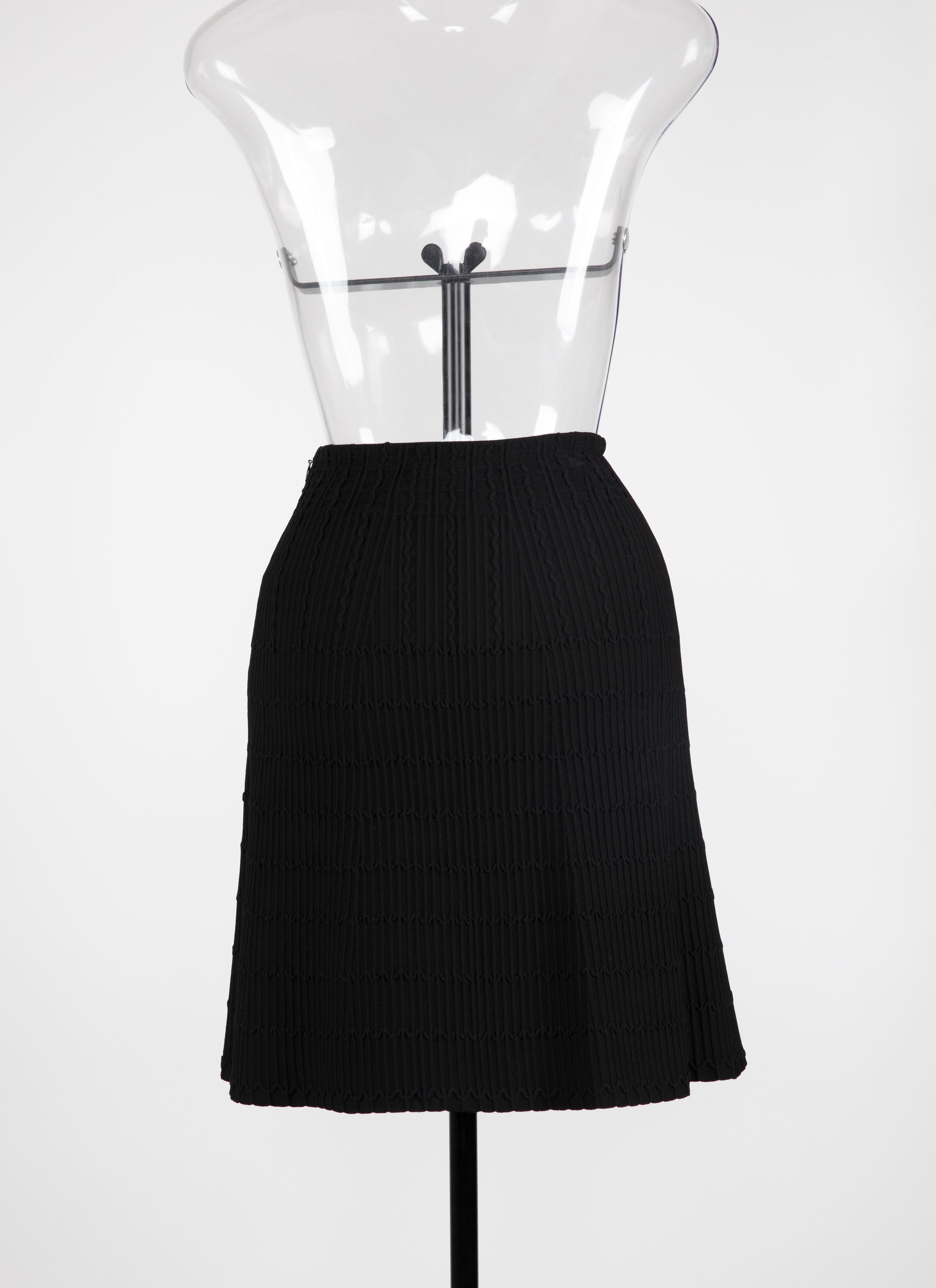 Knitted Pagoda skirt - Black