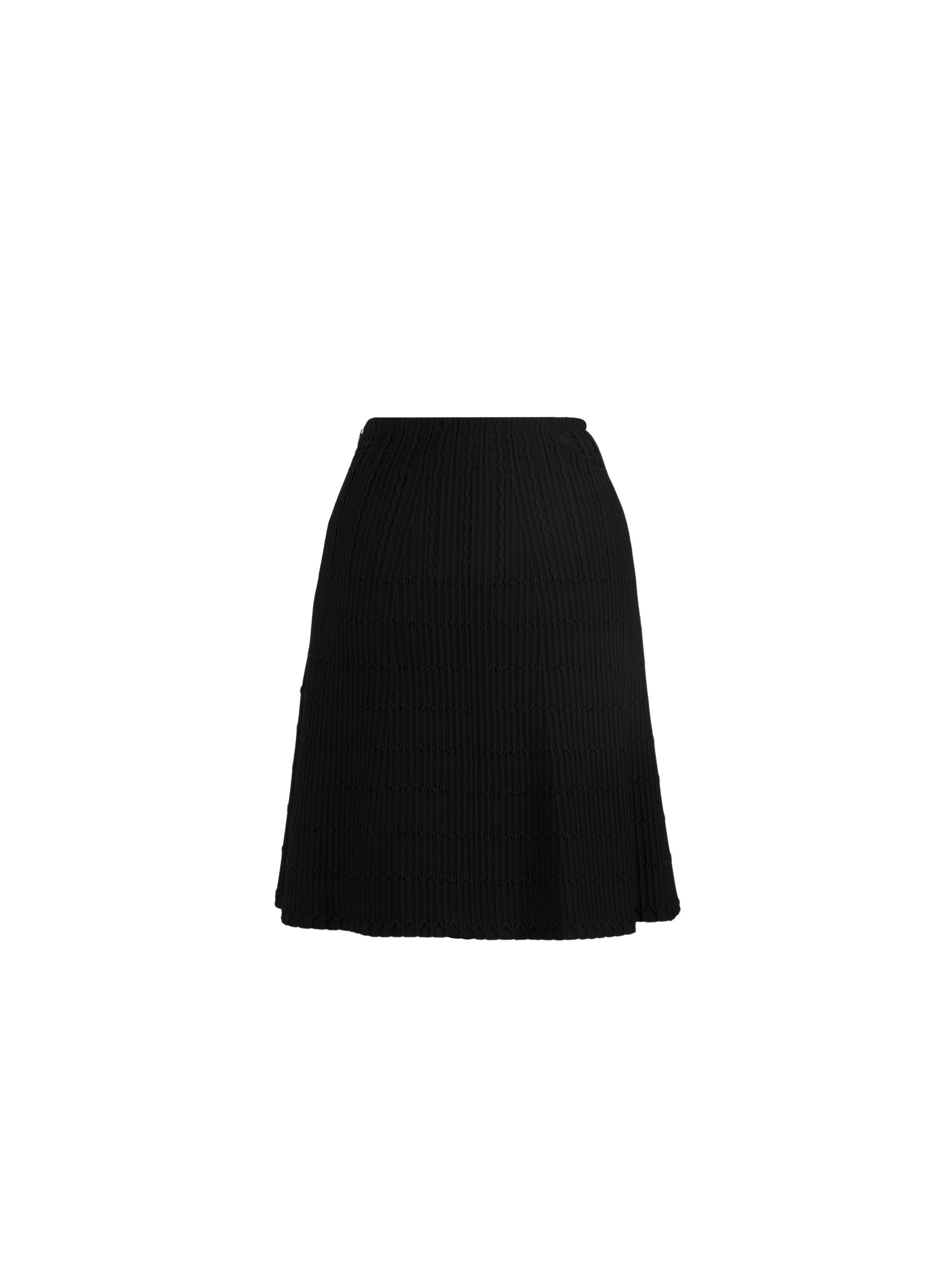 Knitted Pagoda skirt - Black