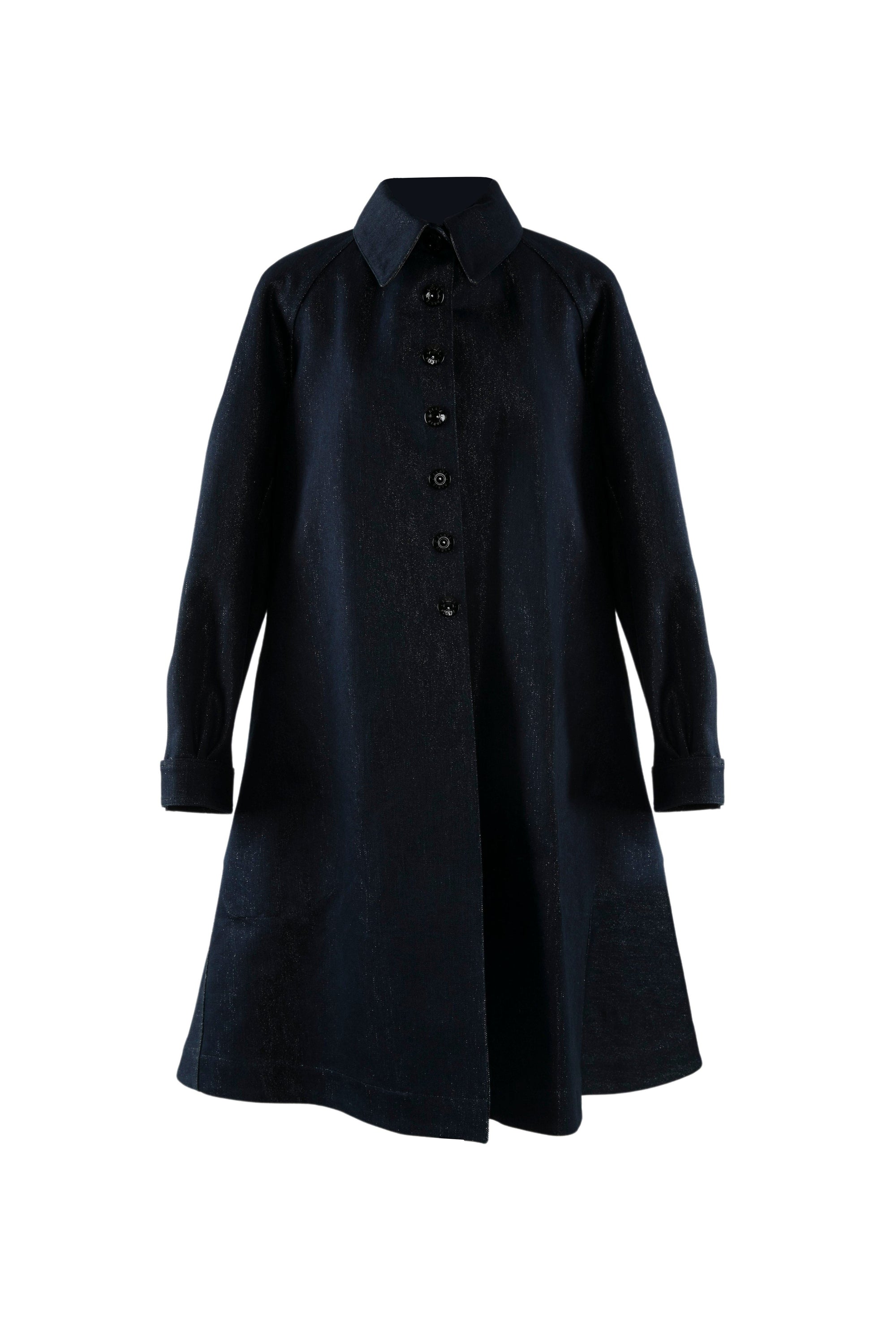 Manteau en denim - Bleu & Argenté