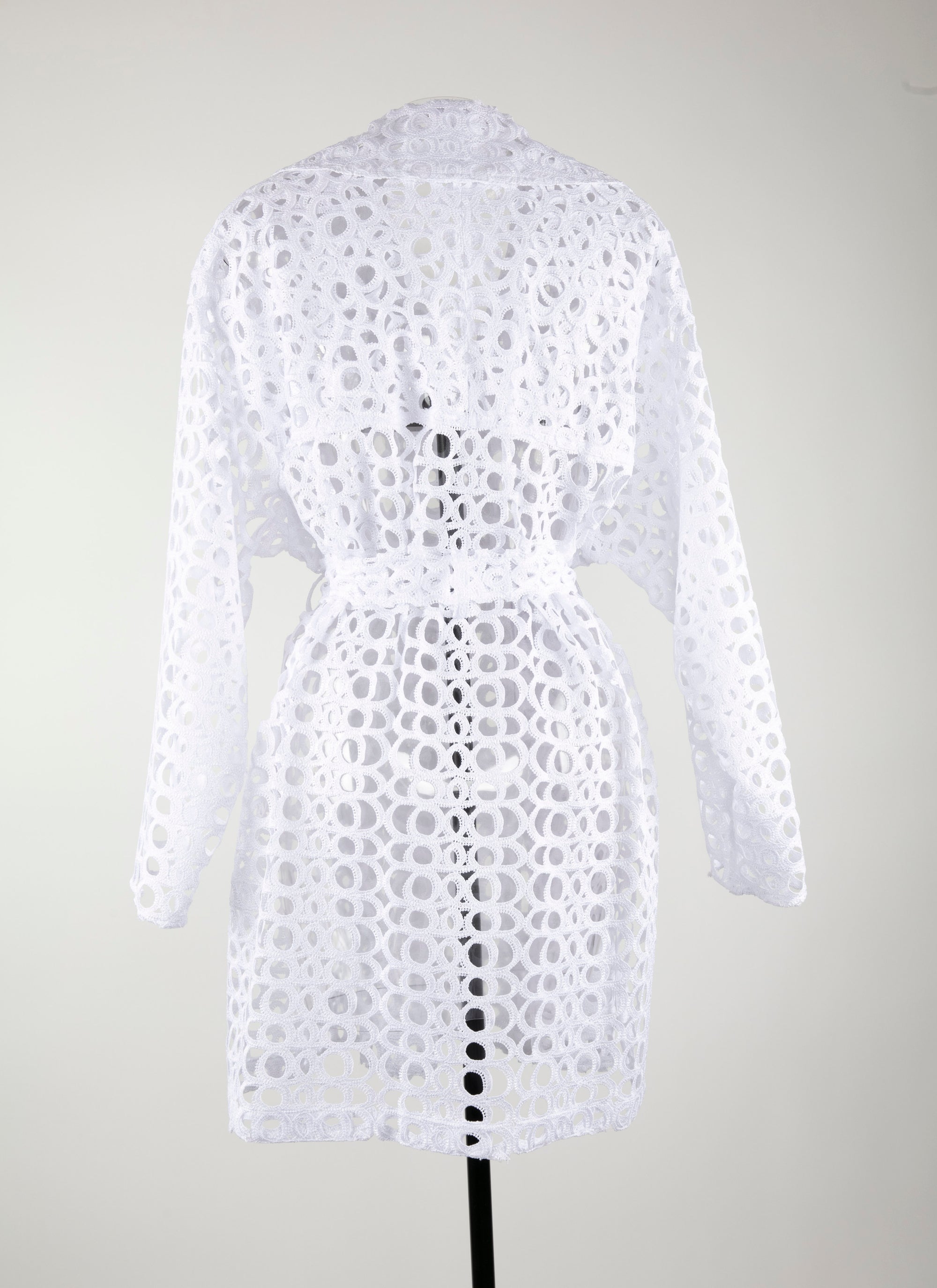 Trench effet baroque - Blanc