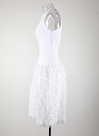 Robe sans manches Houpette - Blanc