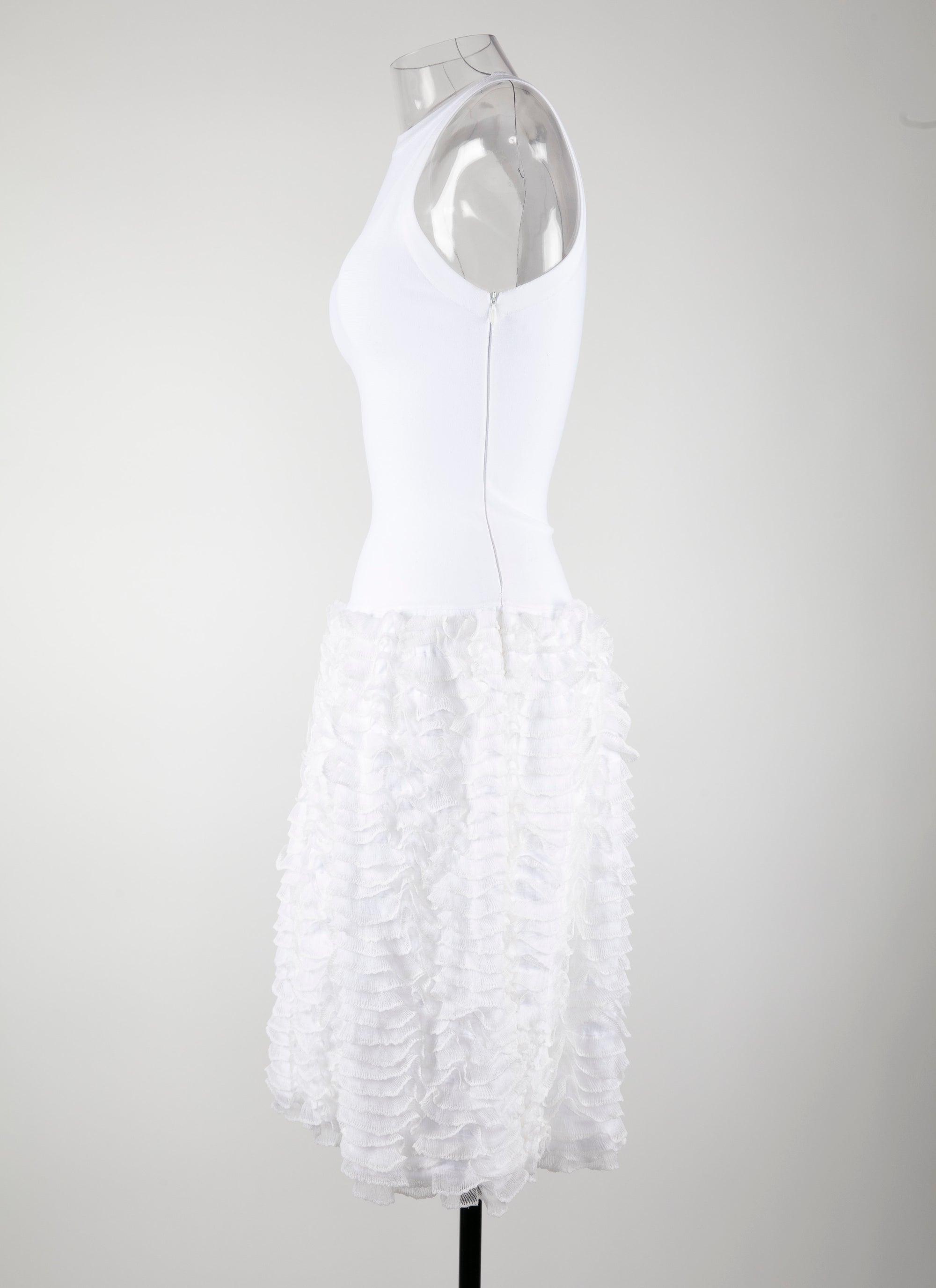 Robe sans manches Houpette - Blanc