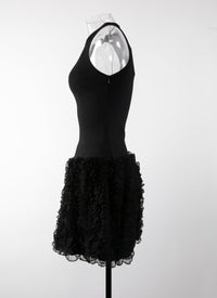 Houpette sleeveless mini dress - Black