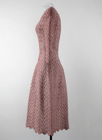 Cameo 3/4 sleeve dress - Hazel