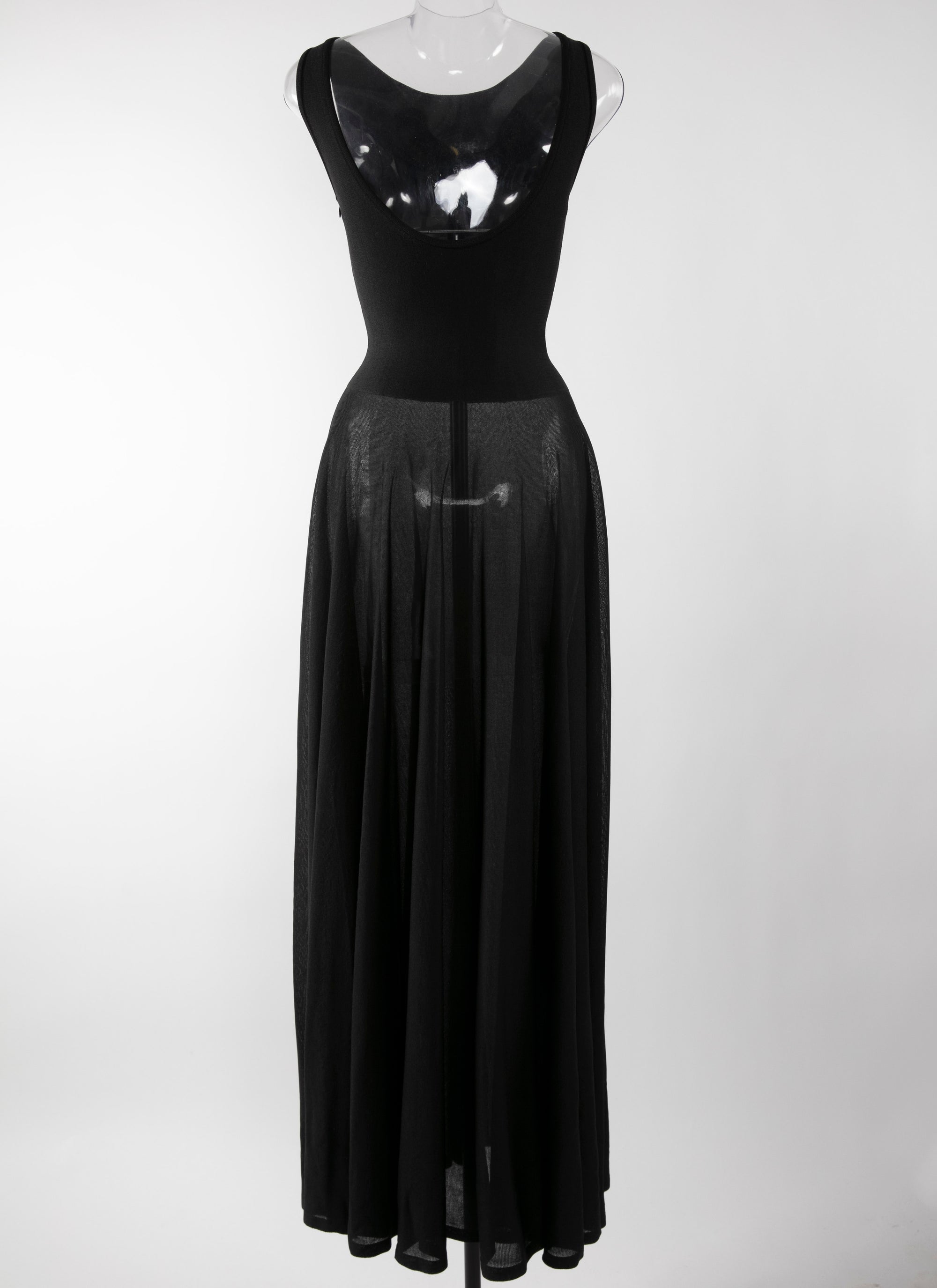 Galante silk sleeveless dress - Black