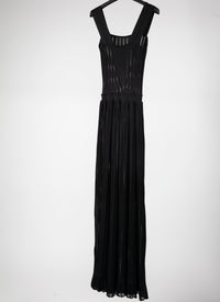 Robe sans manches Falbalas - Noir