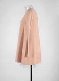 Long sleeve knitted jumper - Flesh Pink