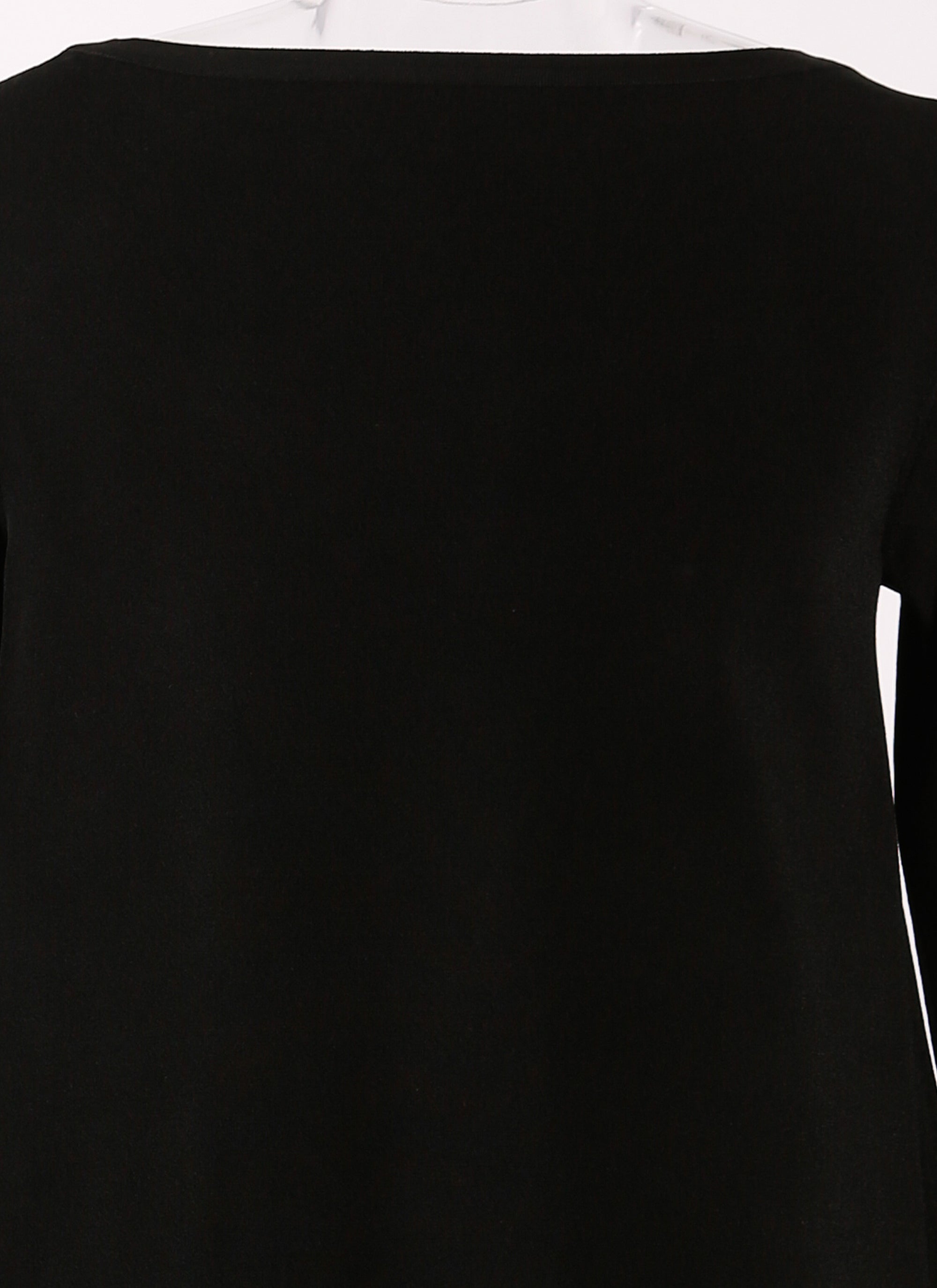 Pull à manches longues en maille - Noir