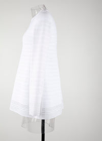 Pull à manches longues Brocart en maille - Blanc