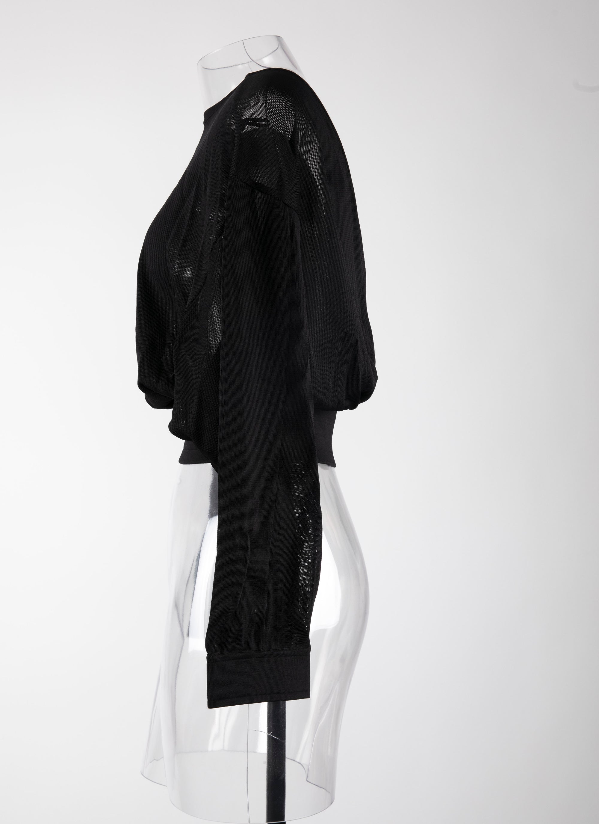 Pull à manches longues Déesses en maille - Noir