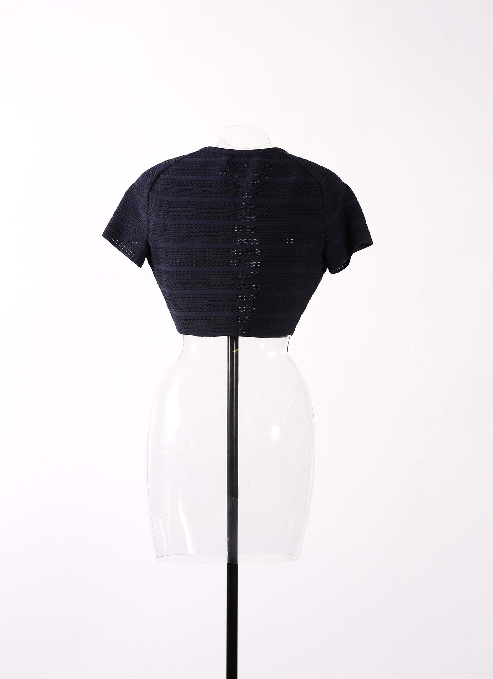 Cardigan à manches courtes Brocart en maille - Nuit