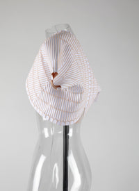 Bolero à manches courtes Pagode en maille - Blanc & Chair
