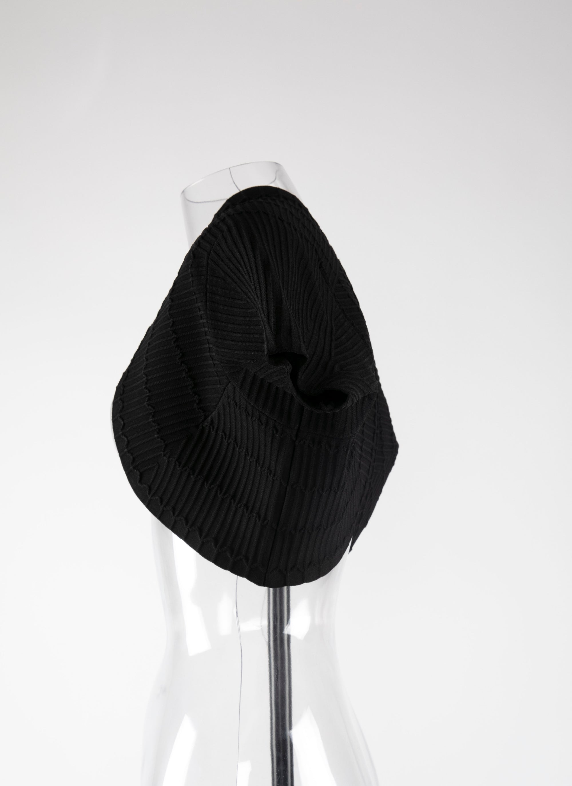 Bolero à manches courtes Pagode en maille - Noir