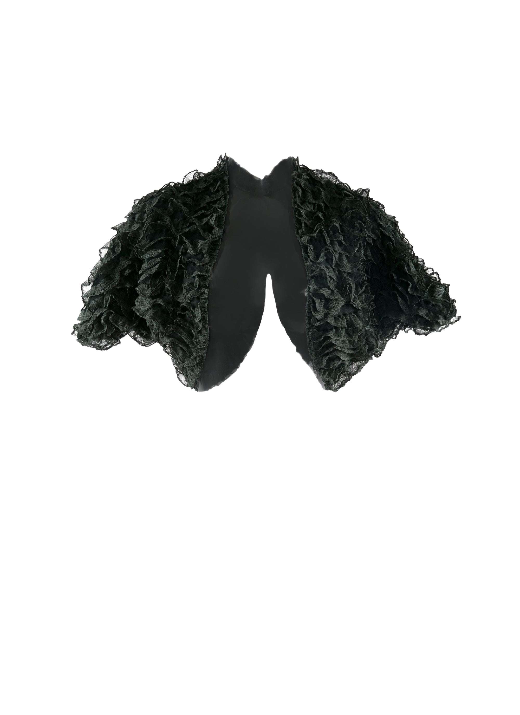 Bolero à manches courtes Houpette - Vert Imperial