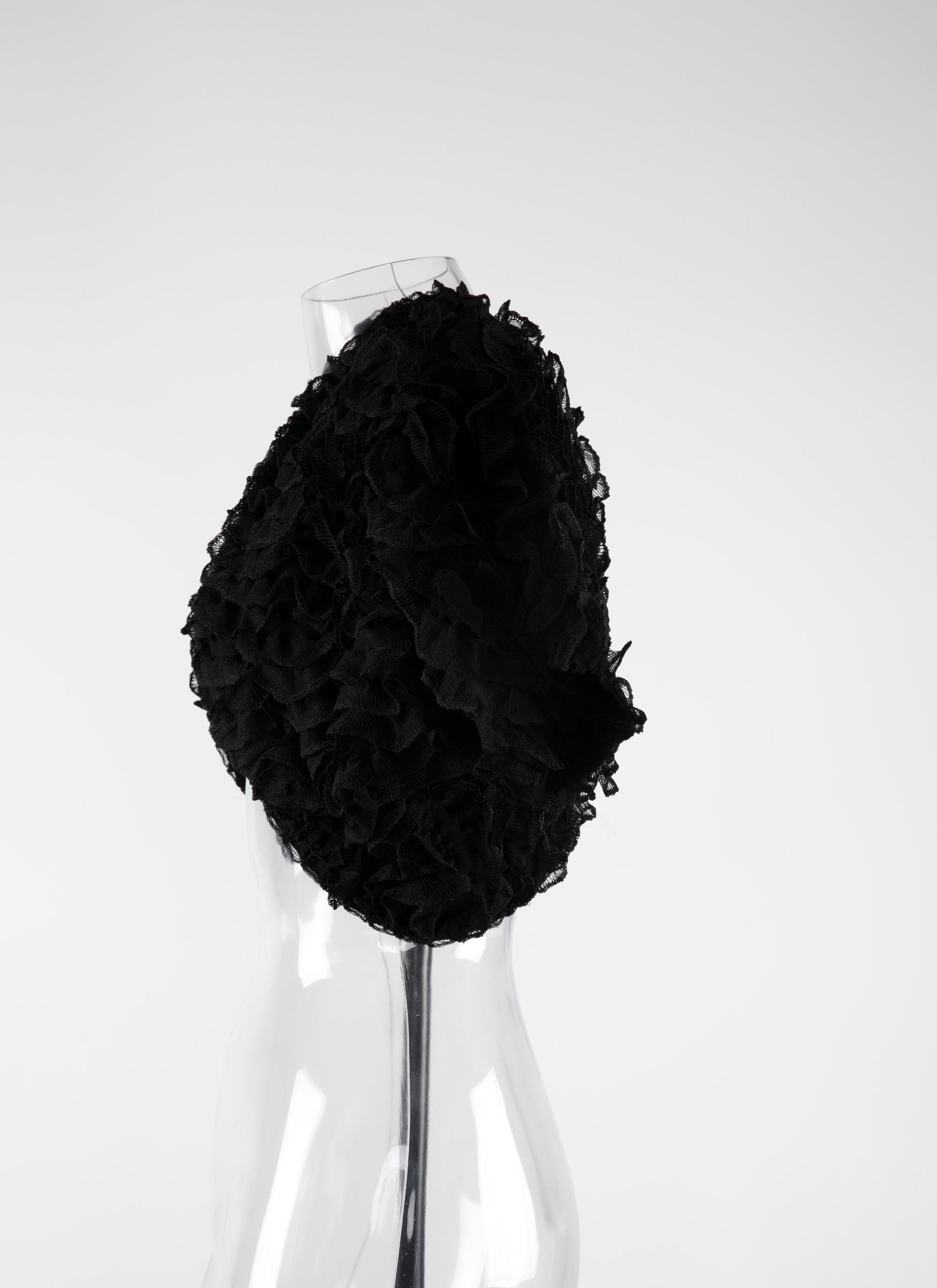 Bolero à manches courtes Houpette - Noir