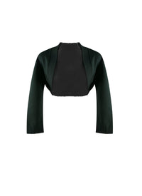 Trianon knitted 3/4 sleeve bolero - Imperial Green