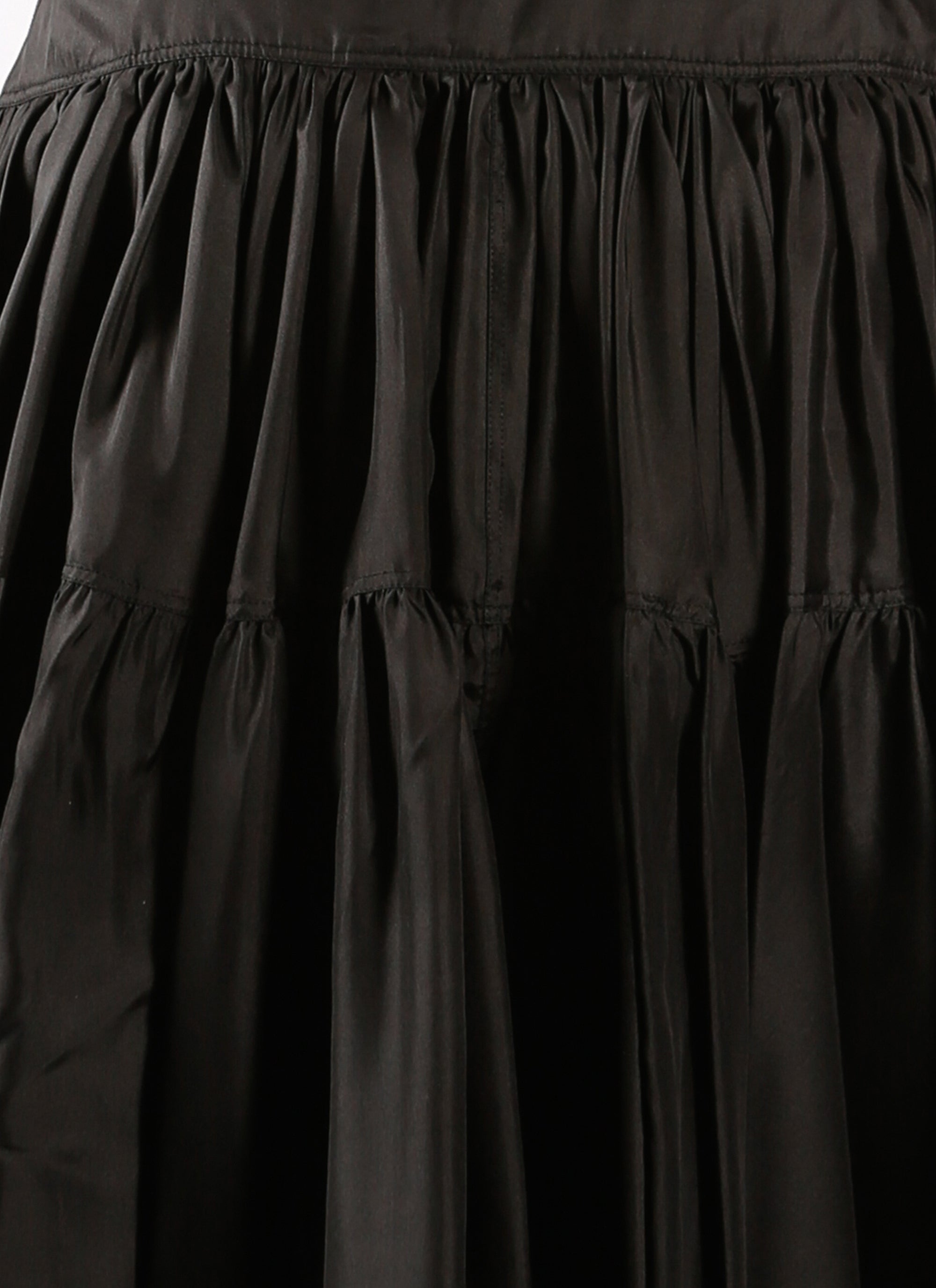 Short skirt in silk - Black