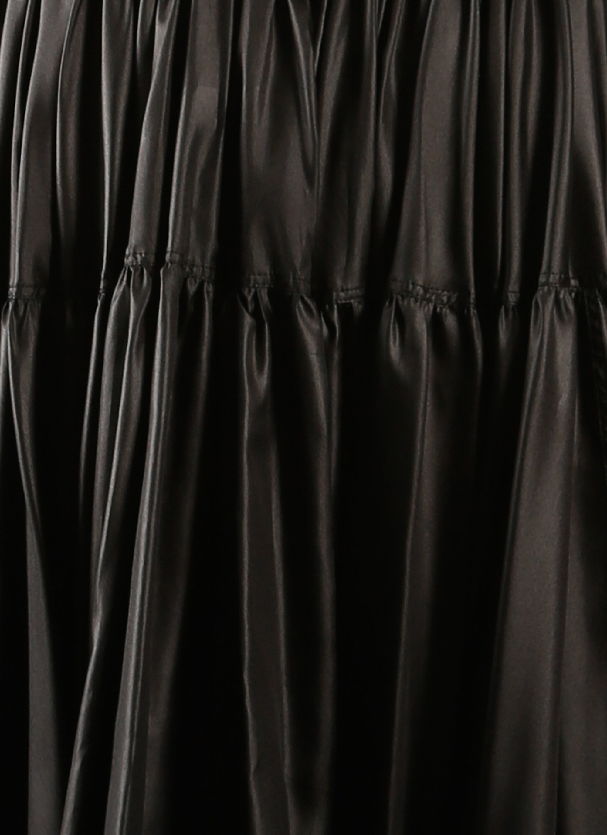 Long skirt in silk - Black