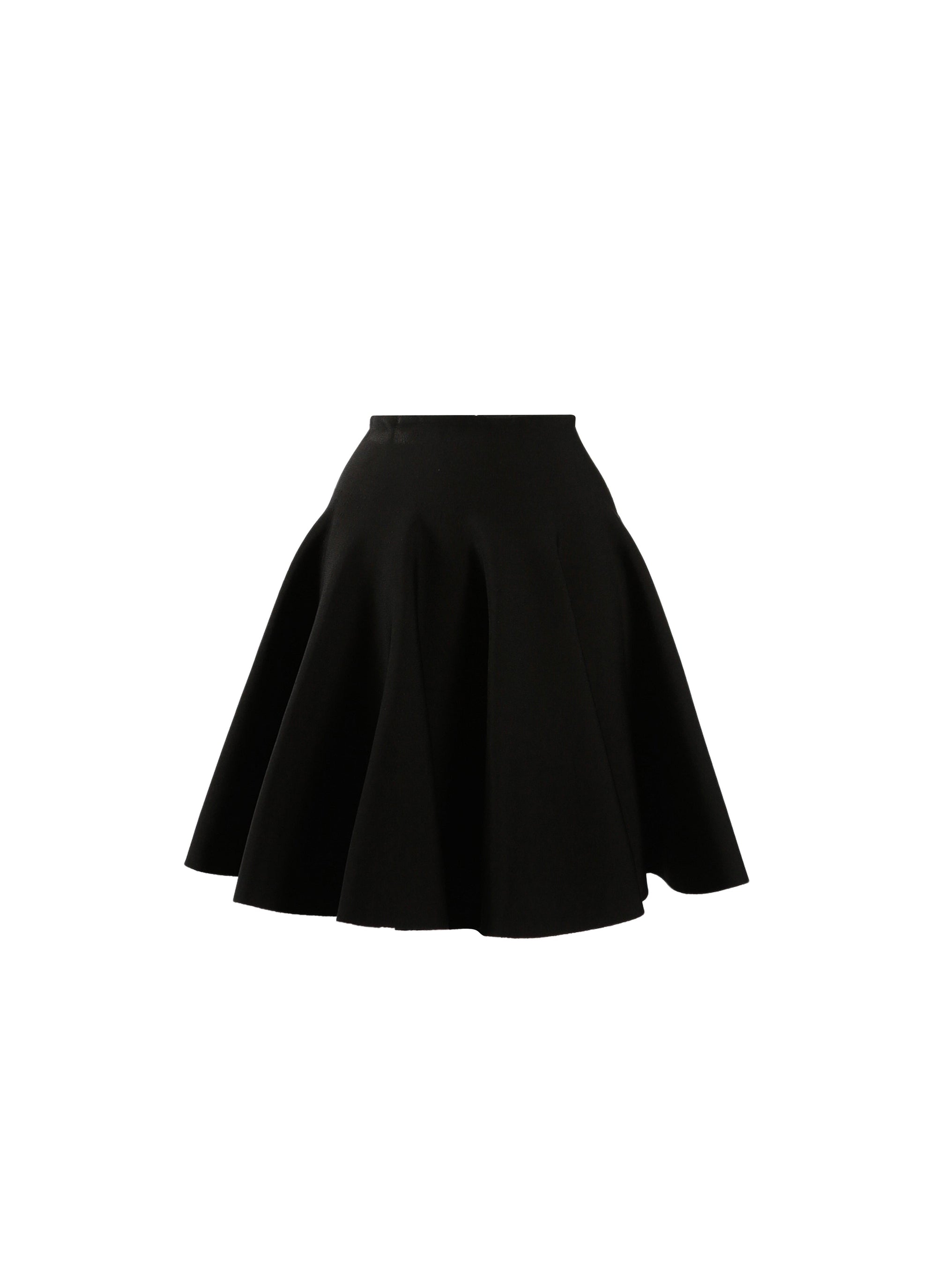Jupe patineuse en maille - Noir