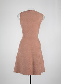 Moonlight knitted sleeveless dress - Nude