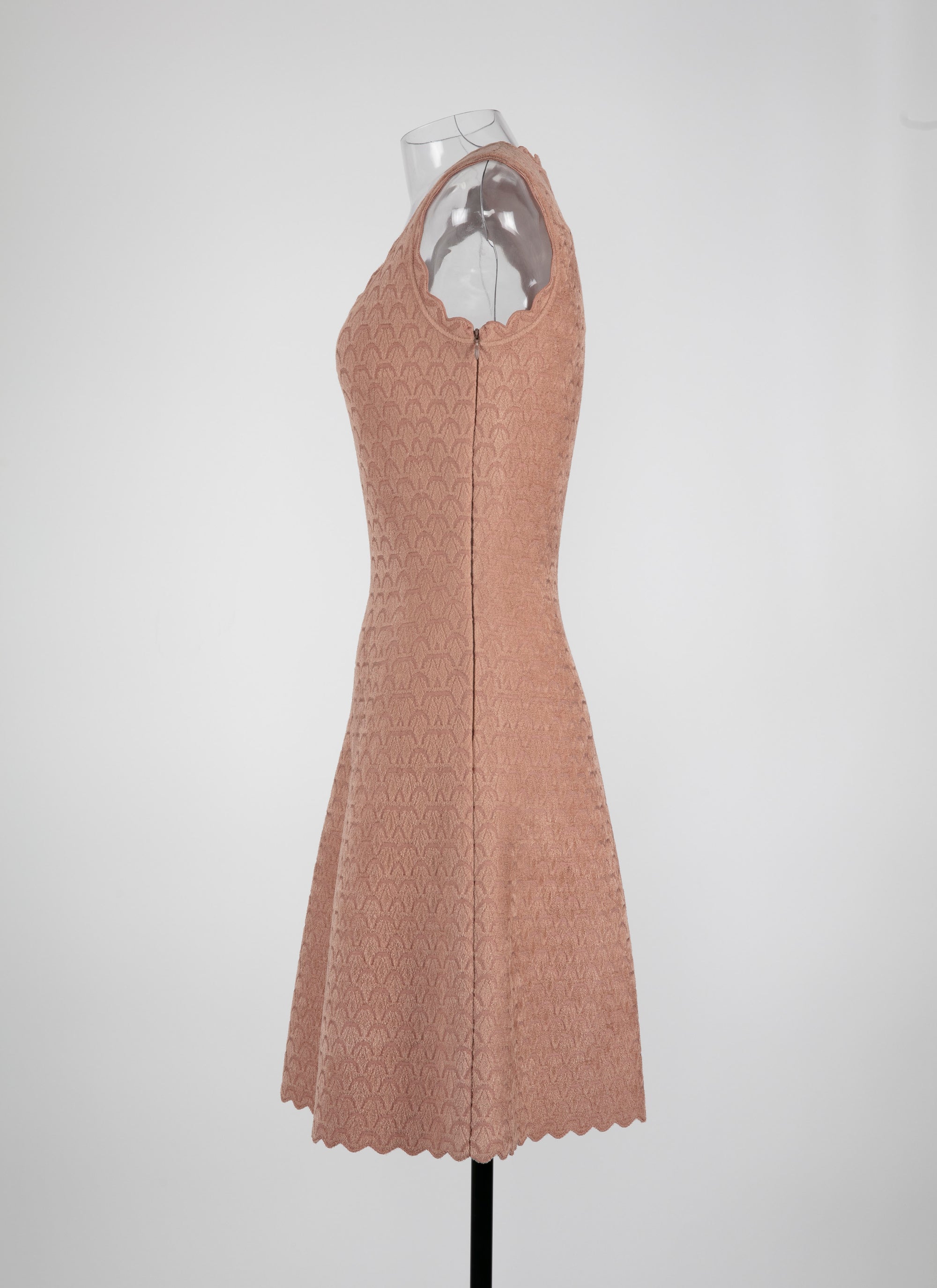 Moonlight knitted sleeveless dress - Nude