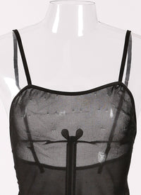 Intime sheer top - Black