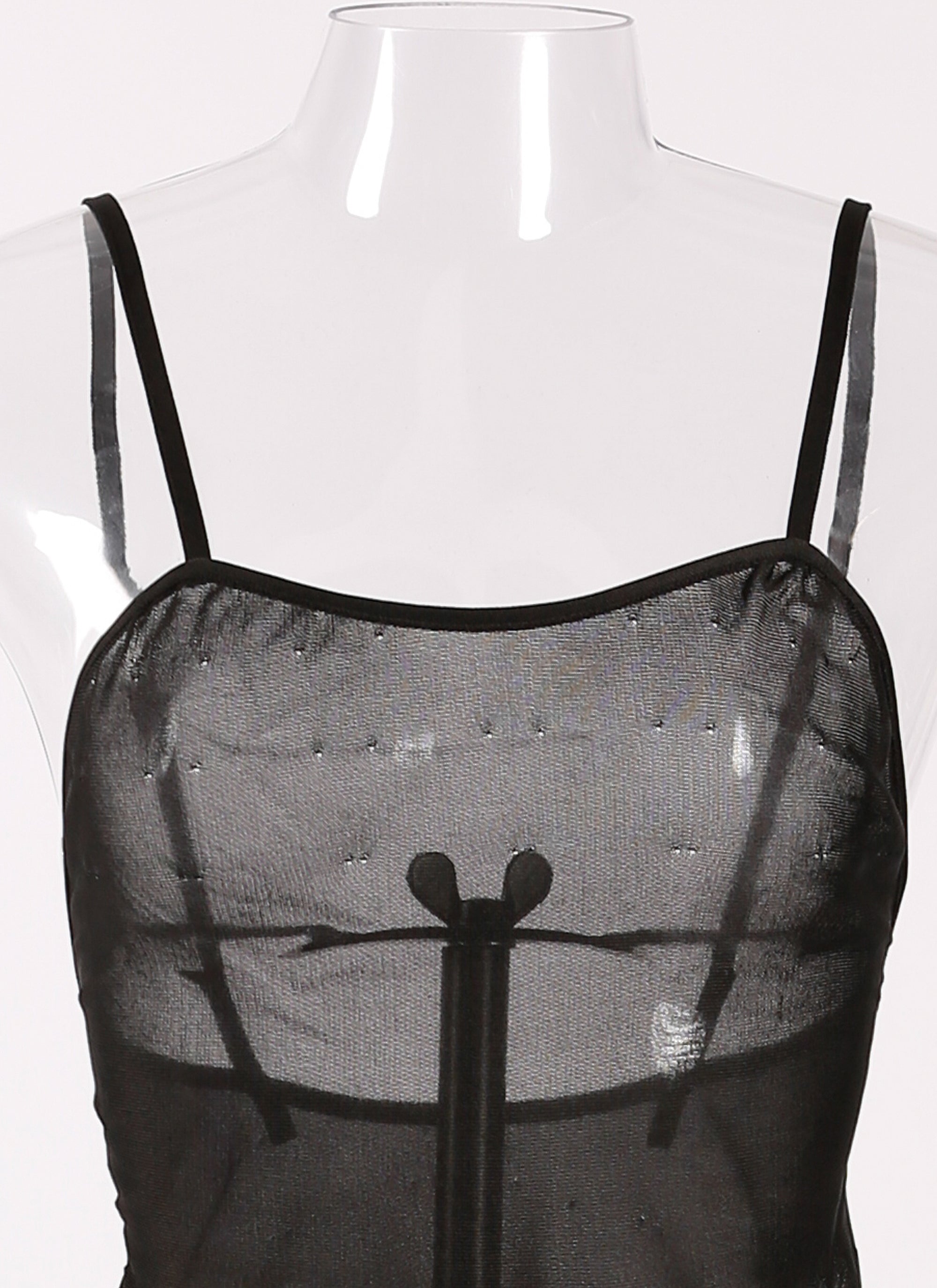 Intime sheer top - Black