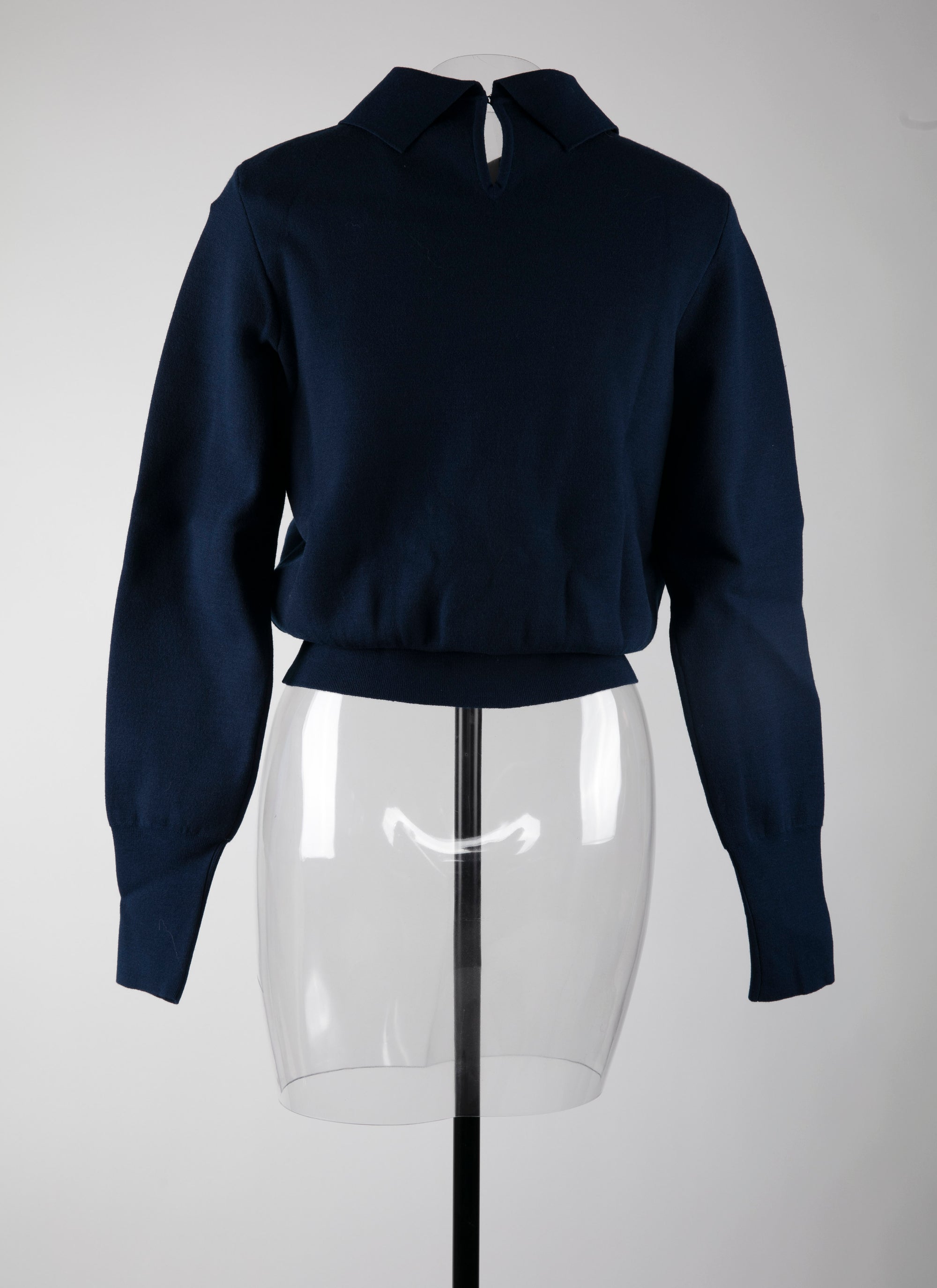 Pull à manches longues Ingenue en laine - Marine