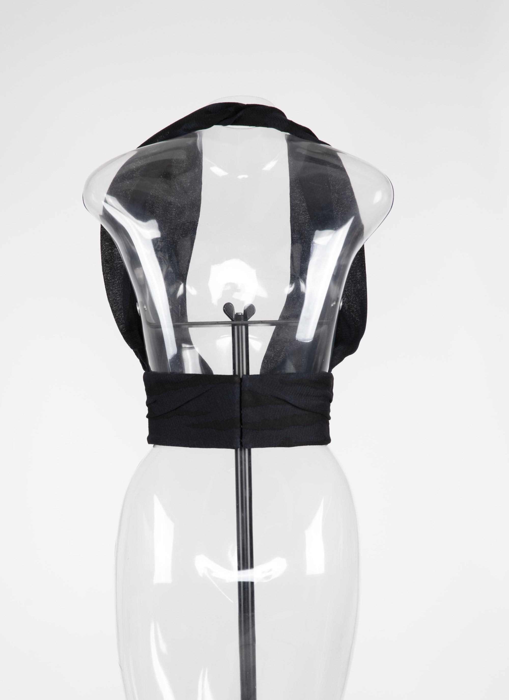 Zebra silk bra - Black & Blue