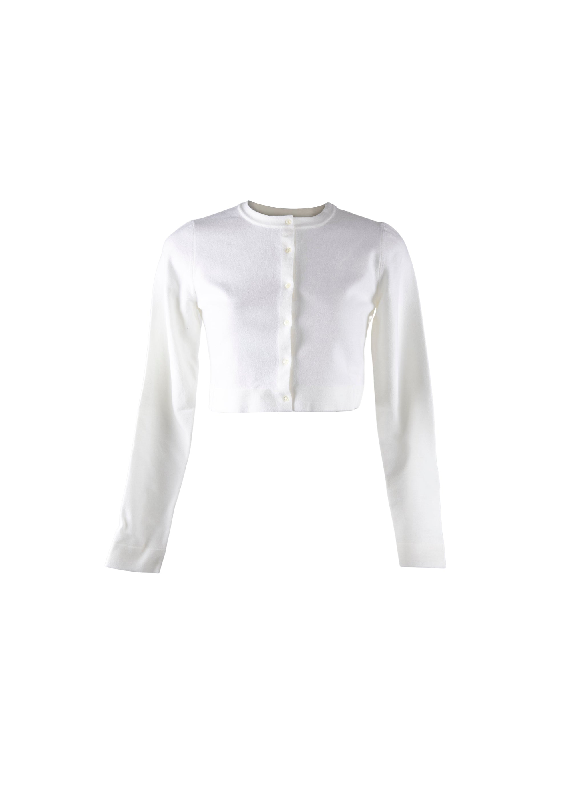 Cardigan à manches longues Supreme en laine - Blanc Nacre