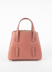 Carrera Fiori mini bag in leather - Powder