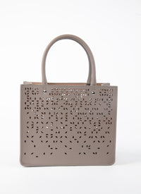 Sac Garance Fiori Gonna en cuir - Tourterelle