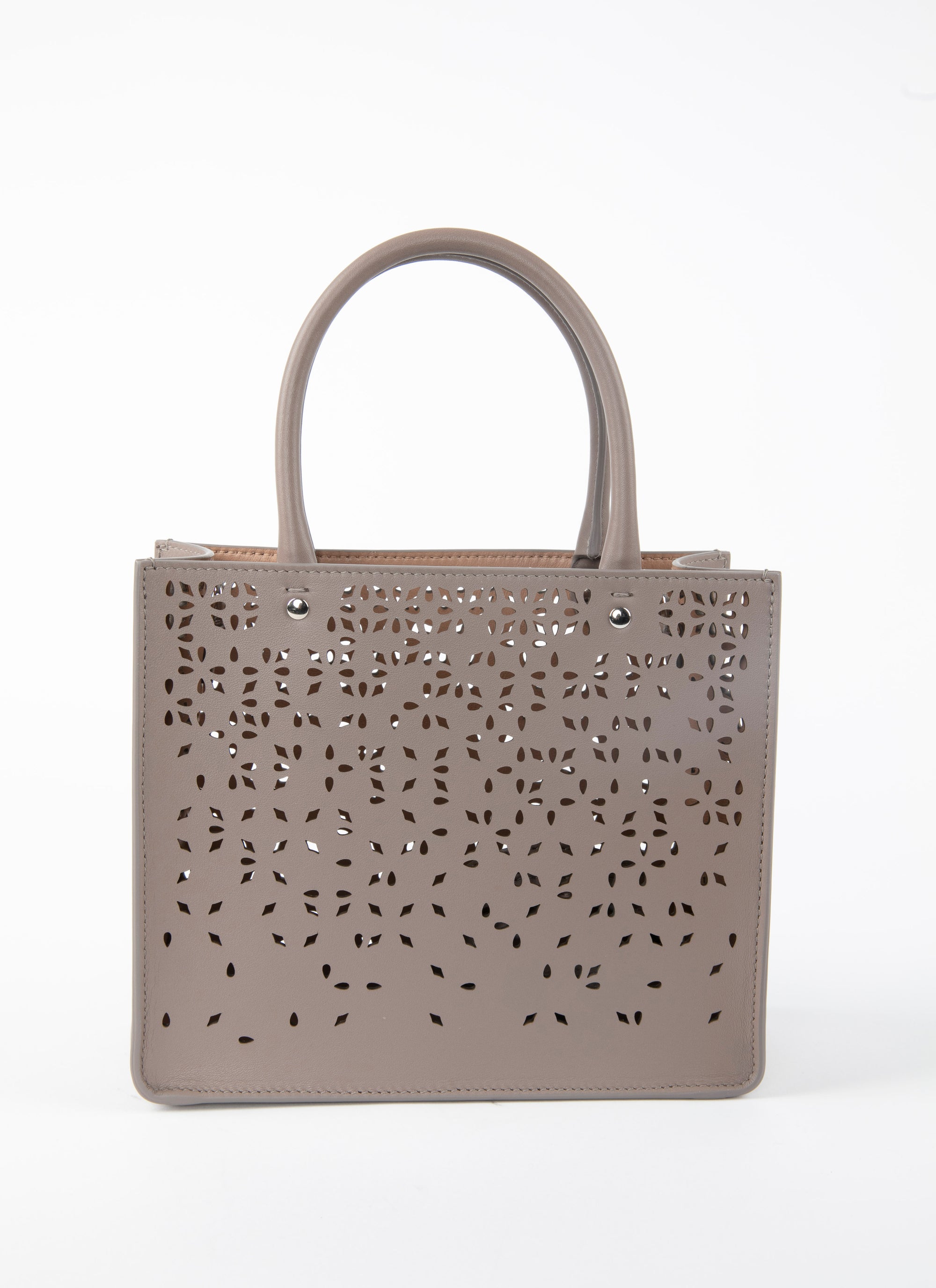 Sac Garance Fiori Gonna en cuir - Tourterelle