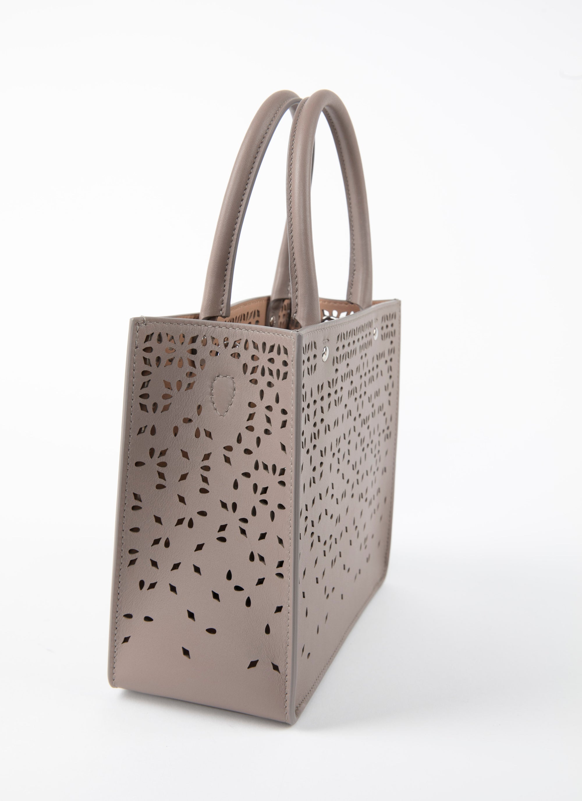 Sac Garance Fiori Gonna en cuir - Tourterelle