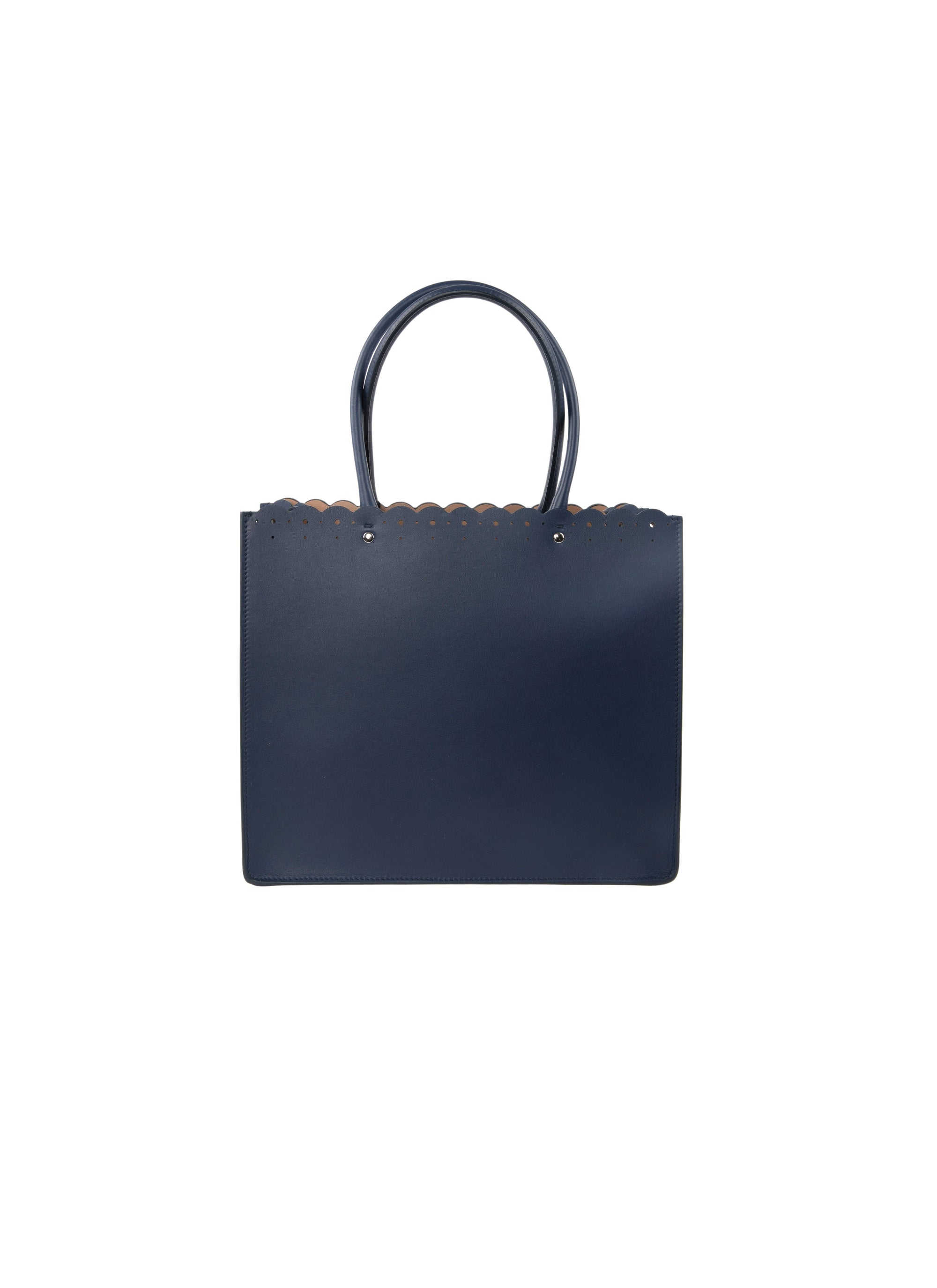 Sac Garance Carrera Fiori en cuir - Minuit