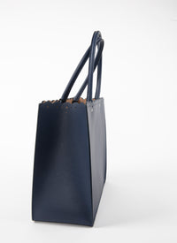 Sac Garance Carrera Fiori en cuir - Minuit