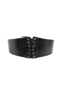Leather Corset - Black