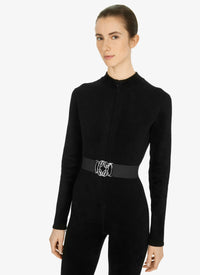 Ceinture à attaches graphiques - Noir