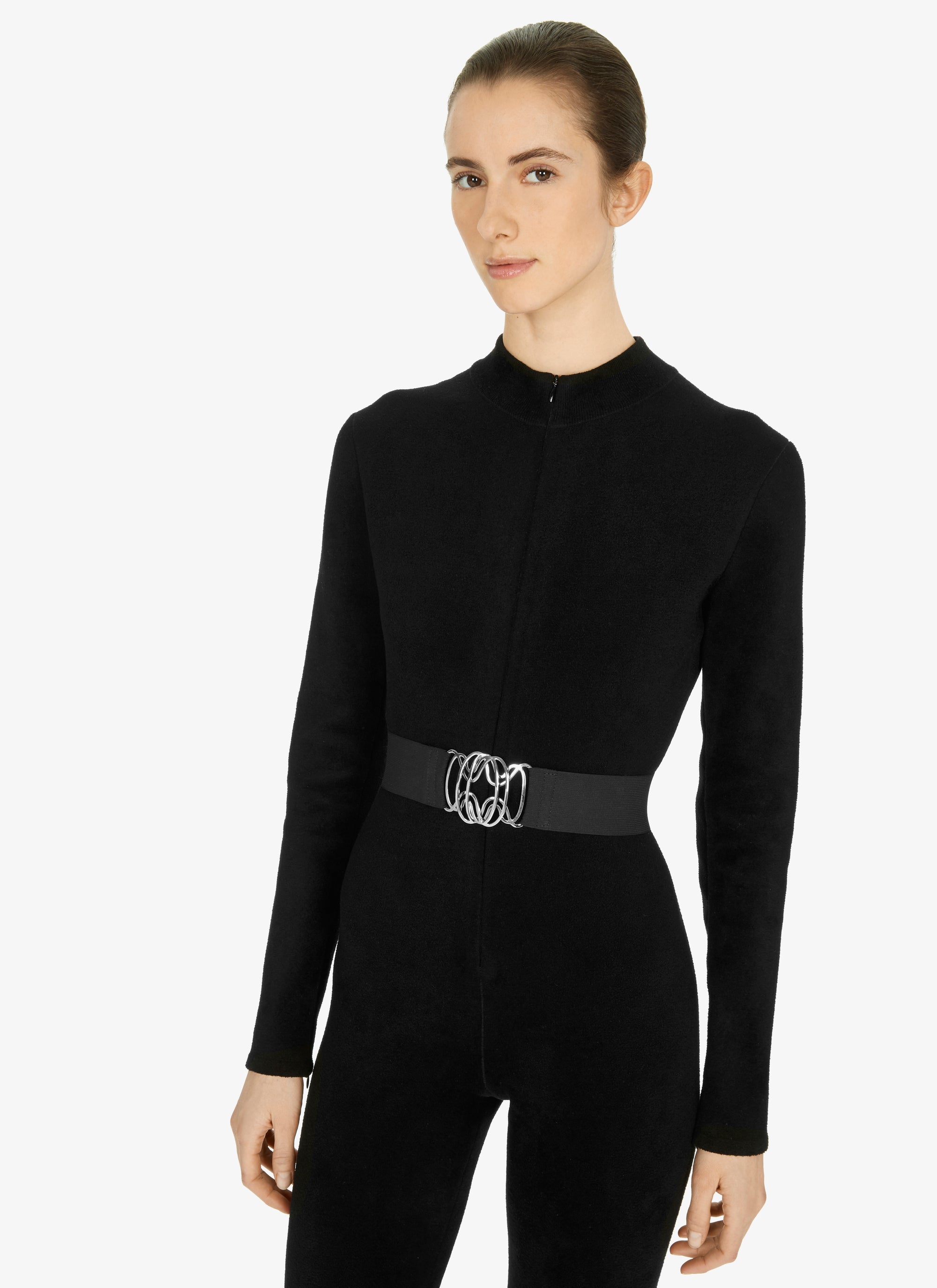Ceinture à attaches graphiques - Noir