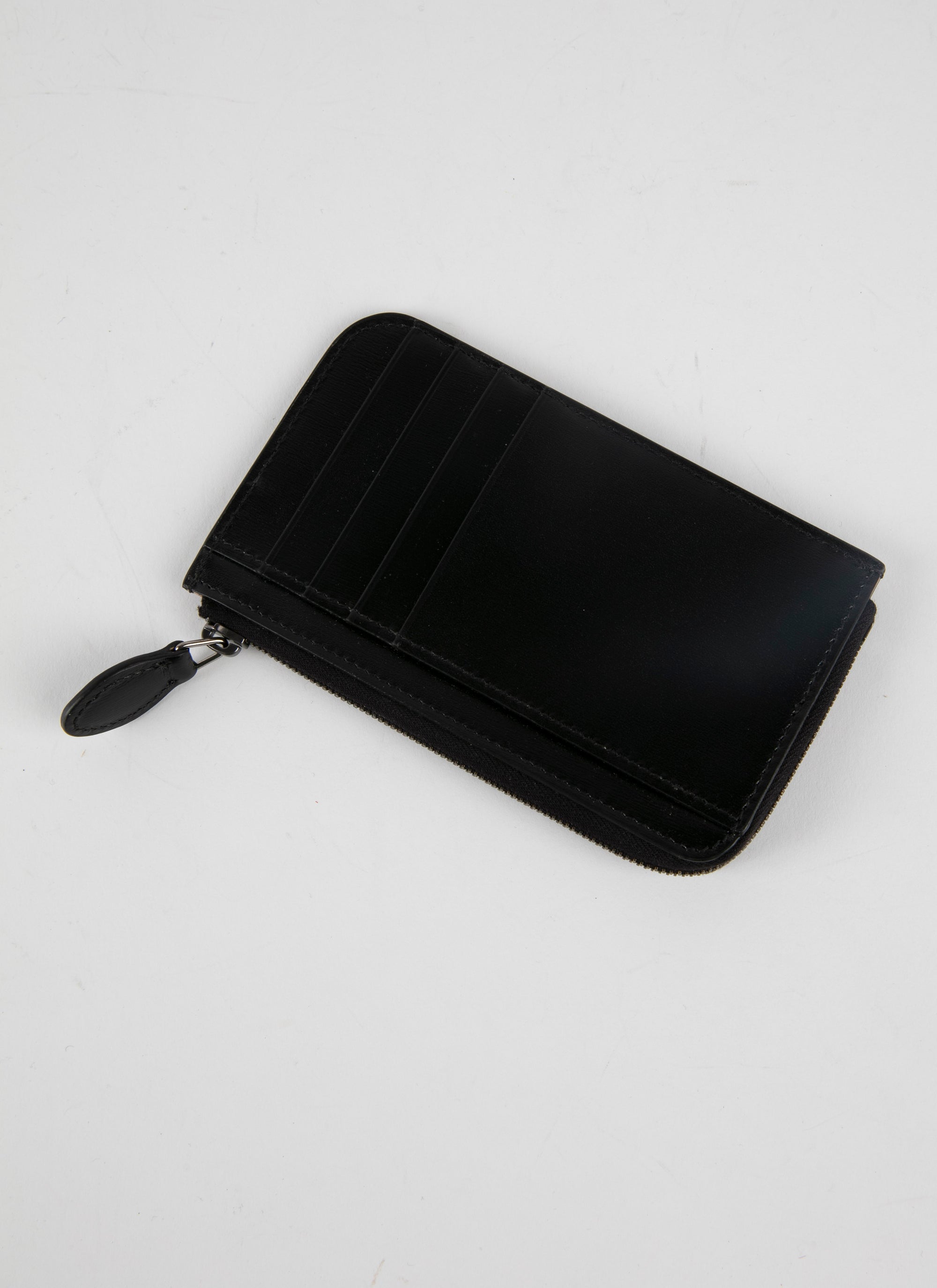 Porte-cartes Pétales en cuir - Noir & Sable