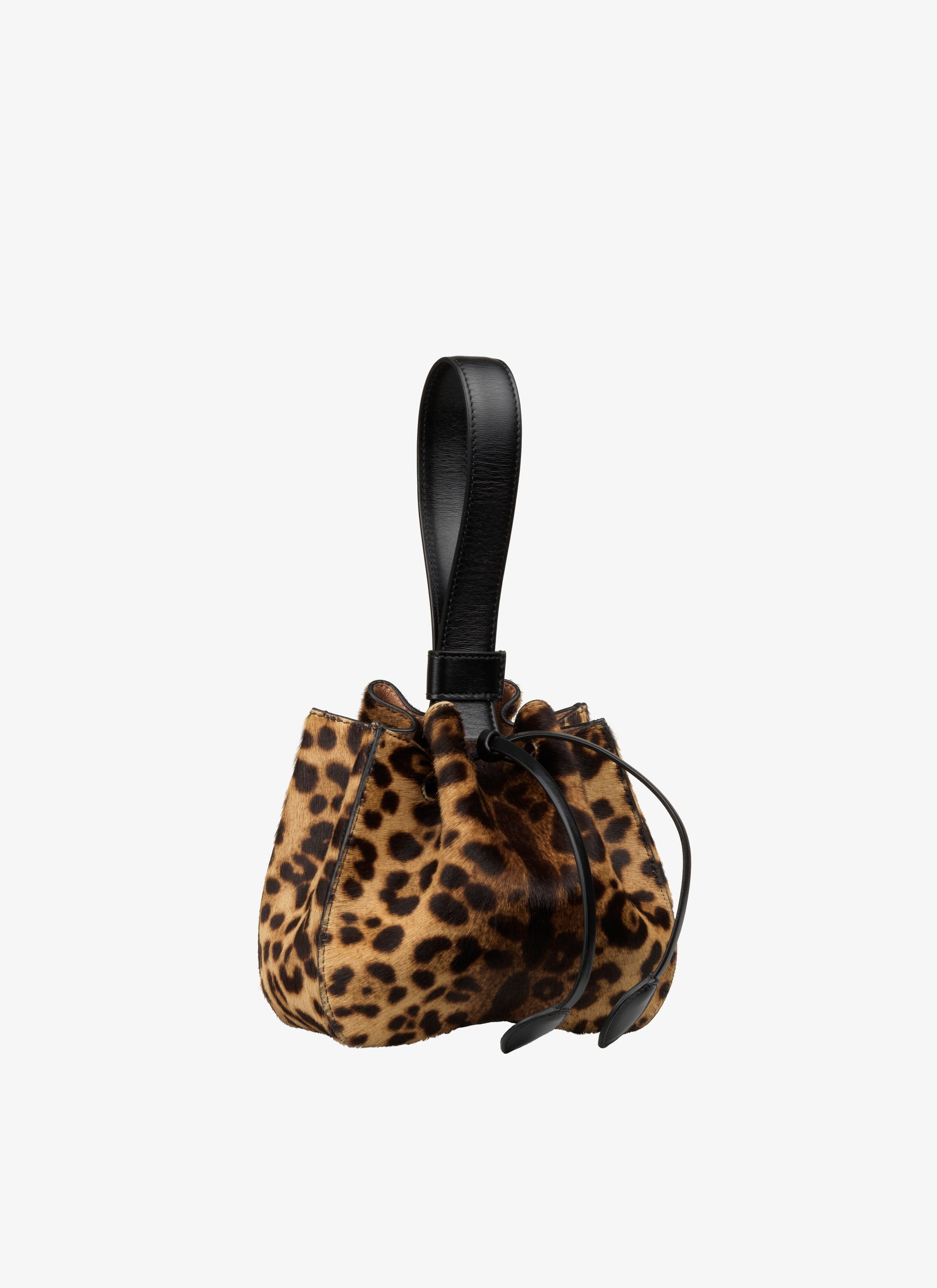 Sac Rose Marie imprimé guepard en cuir - Mordore & Noir
