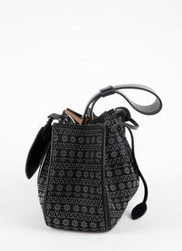 Rose Marie bag with studs, leather - Black