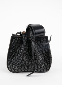 Rose Marie bag with studs, leather - Black