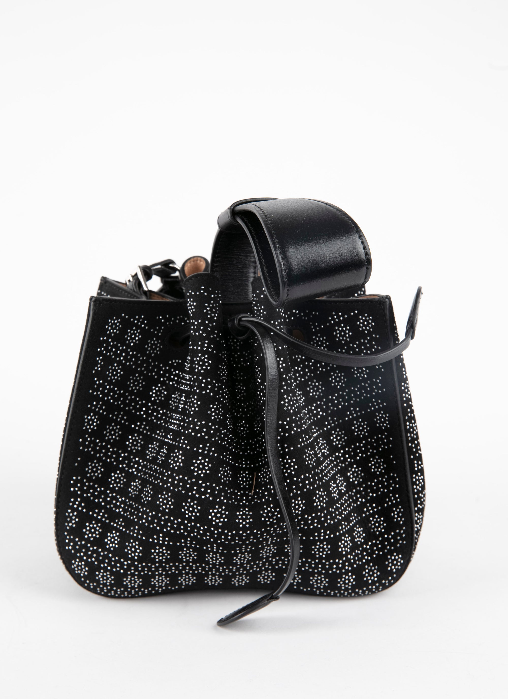Rose Marie bag with studs, leather - Black