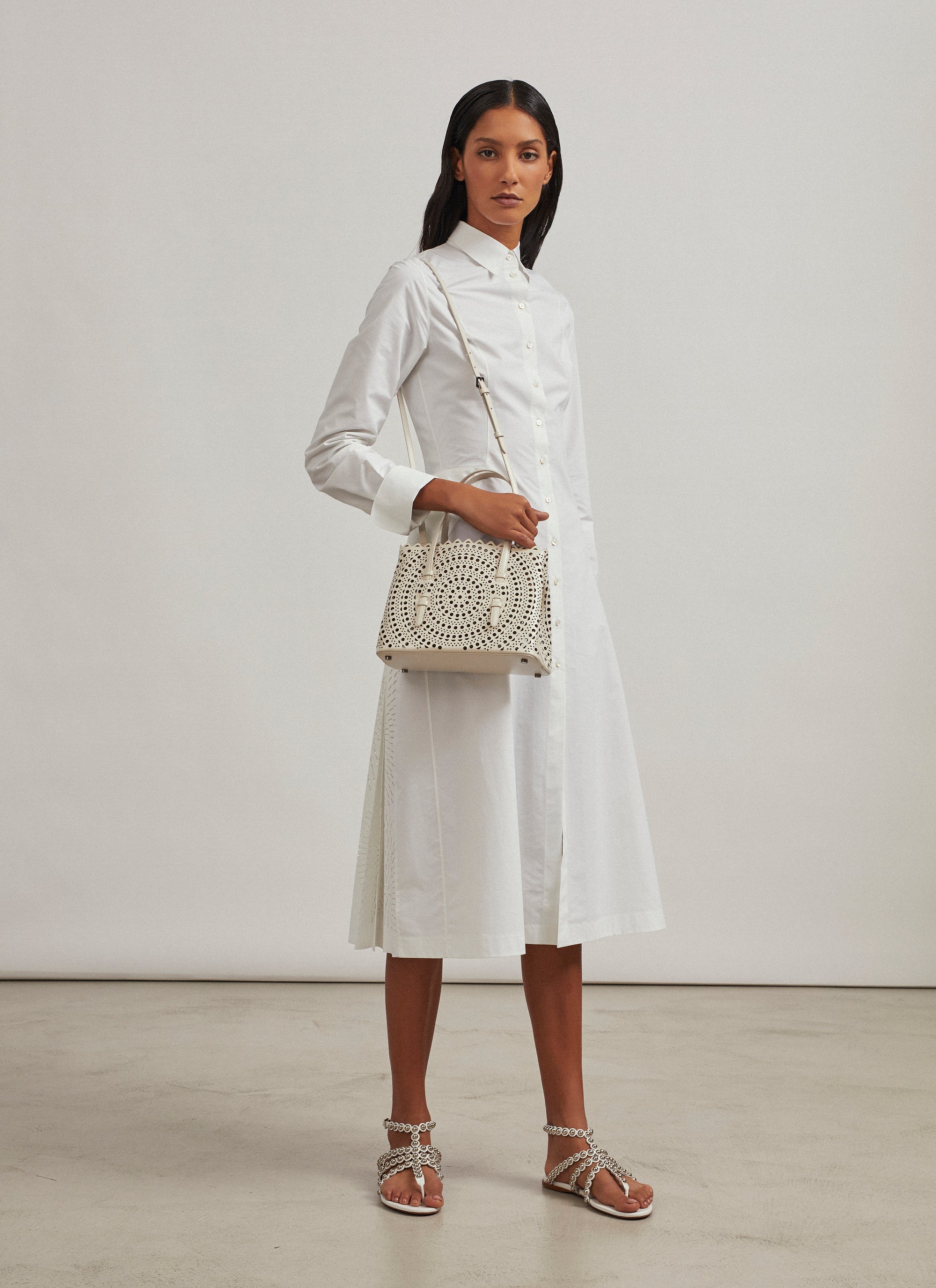 Sac cabas Mina en cuir - Tan Clair