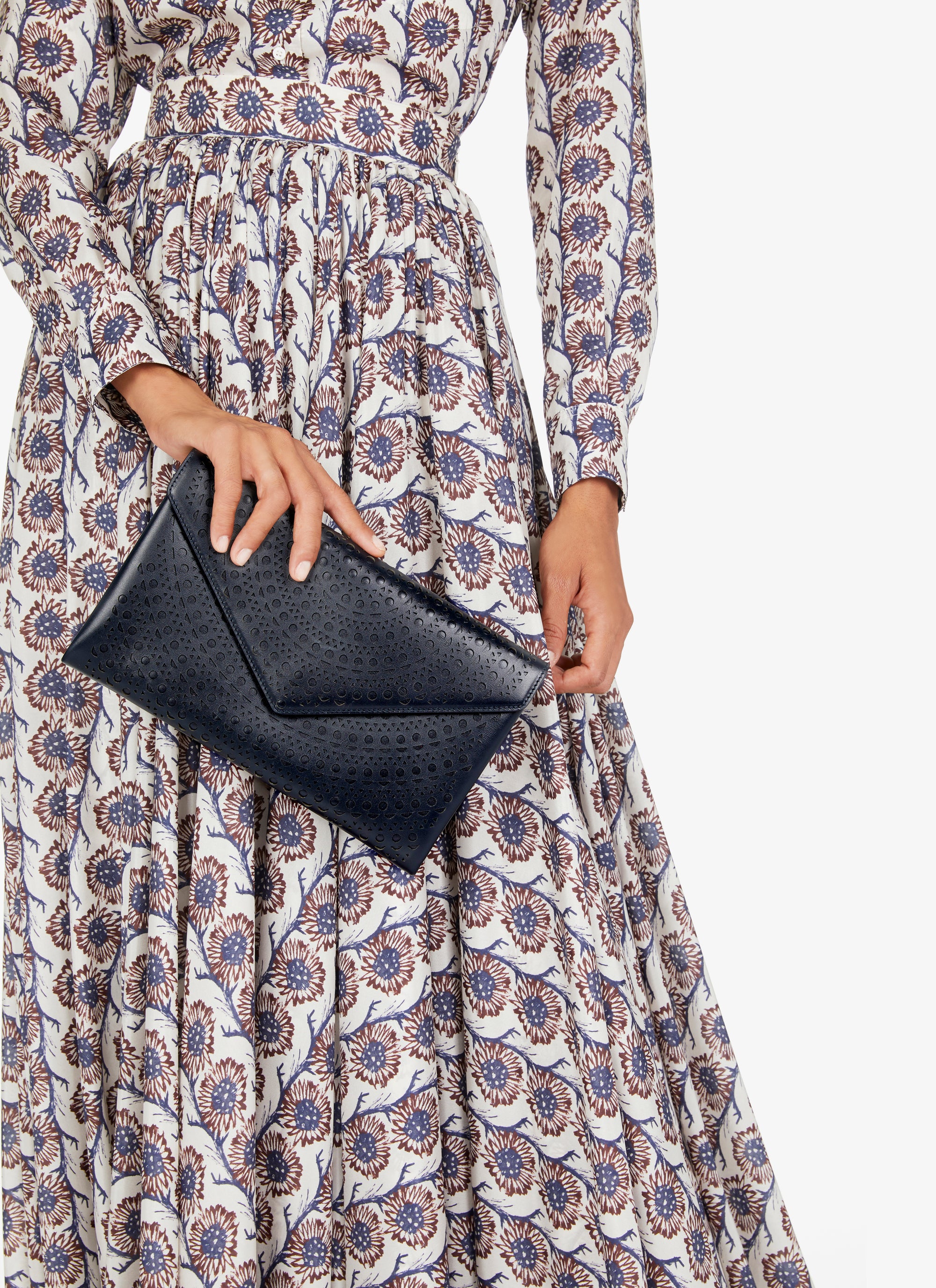 Sac Oum ajouré en cuir - Noir