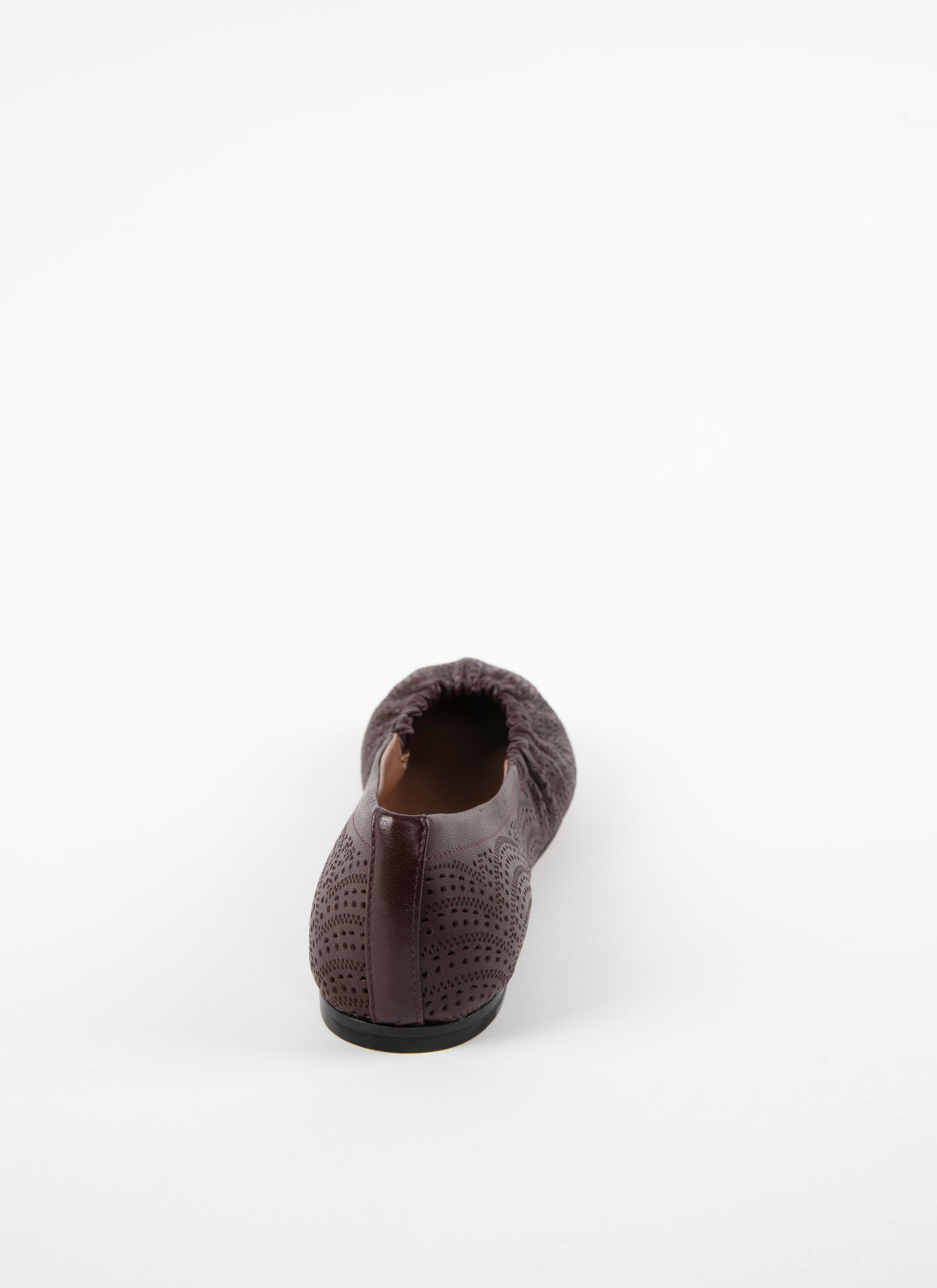 Ballerines à motif ajouré en cuir - Almandite