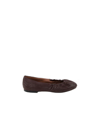 Ballerines à motif ajouré en cuir - Almandite